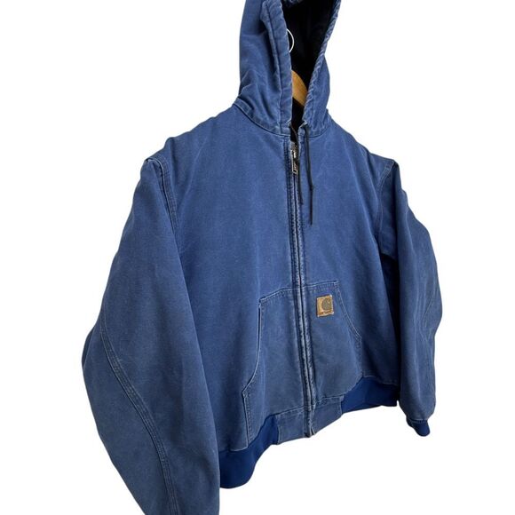 Carhartt Active Jacket Quilt Lined Mens Large J68 BLU Blue Sandstone - Picture 11 of 16